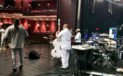 Musical Group Performing in a Theatre